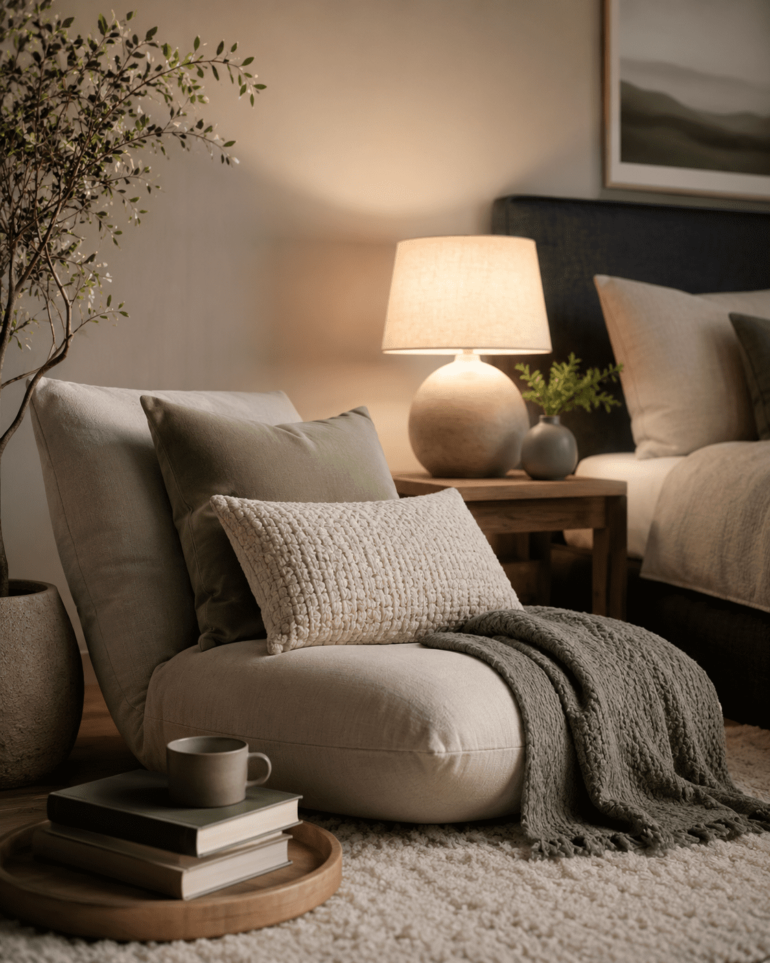 Calm home corner representing gentle support tools for ADHD, autism and sensory overwhelm